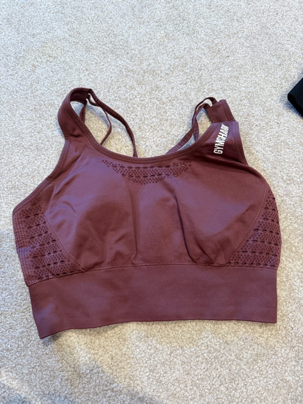 Gymshark Burgundy Sports Bra
